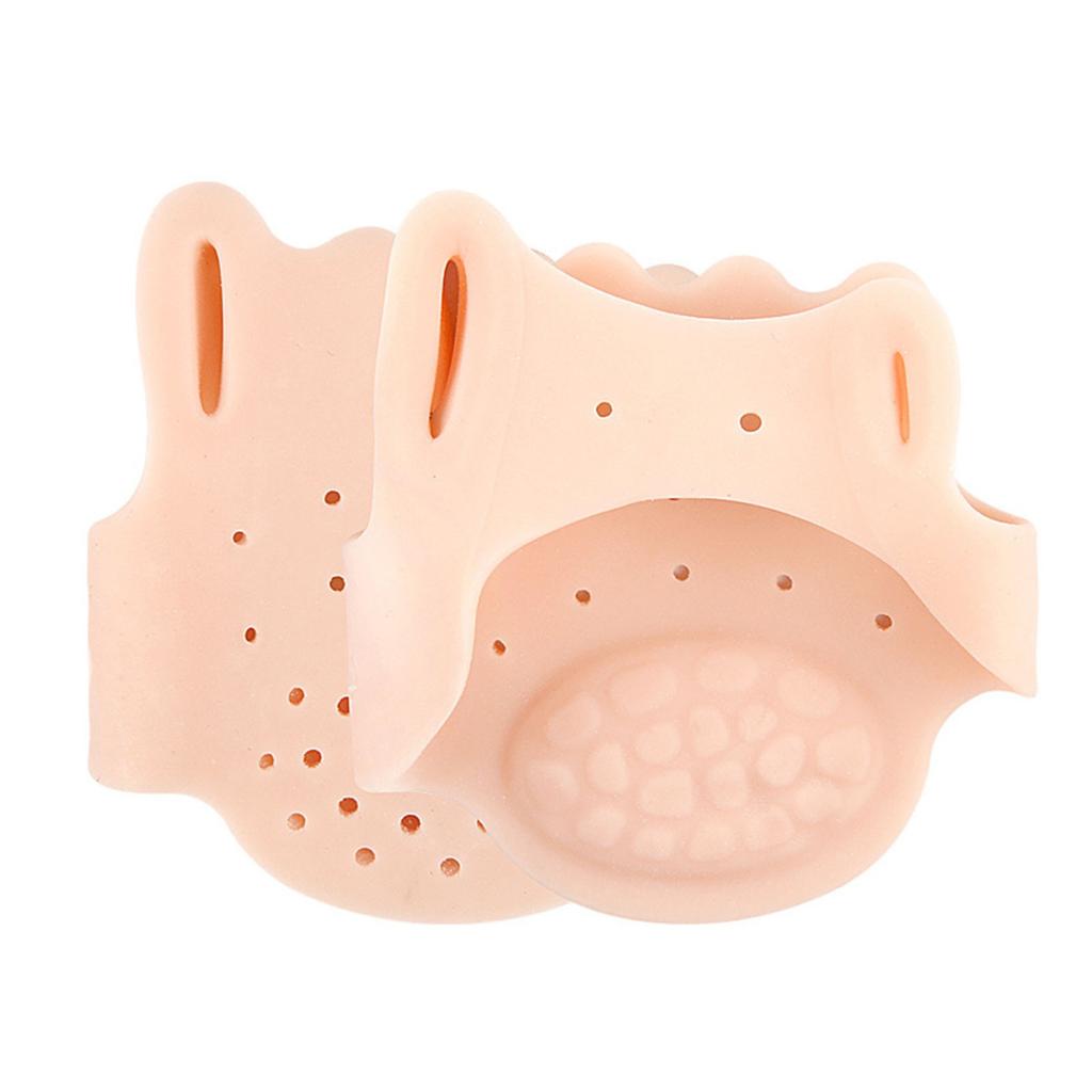 1 пара разделителей пальцев ног для женщин, корректор косточек на пальцах ног, мягкие силиконовые разделители для пальцев ног, для устранения накладывающихся друг на друга косточек на мозолях, облегчение боли в передней части стопы