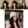Natural Style Wide Brim Fisherman Hat For Women With Textured Design