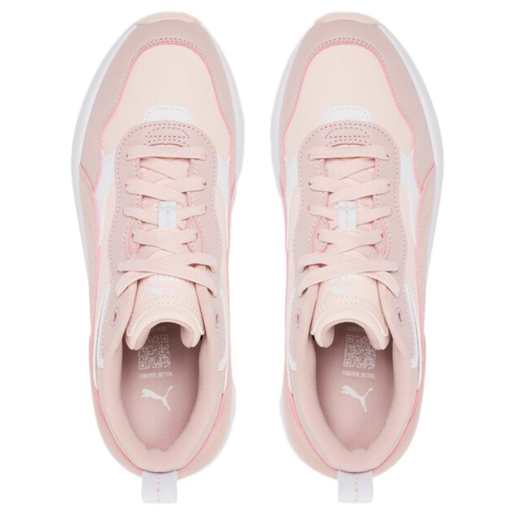 Puma Cilia Wedge Розово-белые женские кроссовки Mauve-Mist Puma-White 393915-15