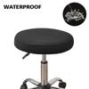 Waterproof Round Stool Chair Cover Jacquard Elastic Lifting Footstool Cover 360 Degree All Inclusive Bar Seat Cushion Cover 1pc