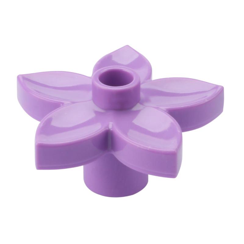 4 шт. Большой строительный блок Серия лесных растений Цветок Трава Дерево Наружное украшение Уличные аксессуары Совместимые сцены Игрушка для ребенка