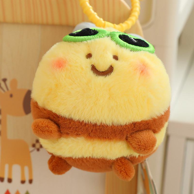 Cute Cartoon Snot Bear Bee Plush Toy Pendant Girl Bags Key Gifts Decoration