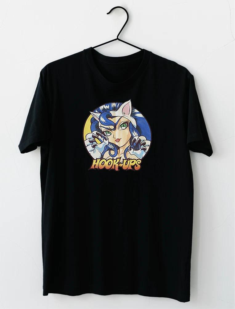 Hookups Skateboard Akiko Cat Girl T-Shirt S-2XL