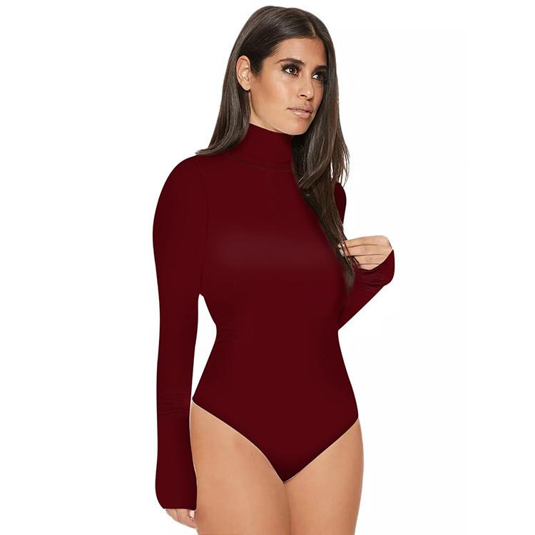 Urban Style Bodysuit For Women With Milk Silk Fabric And Button Details For Casual Wear