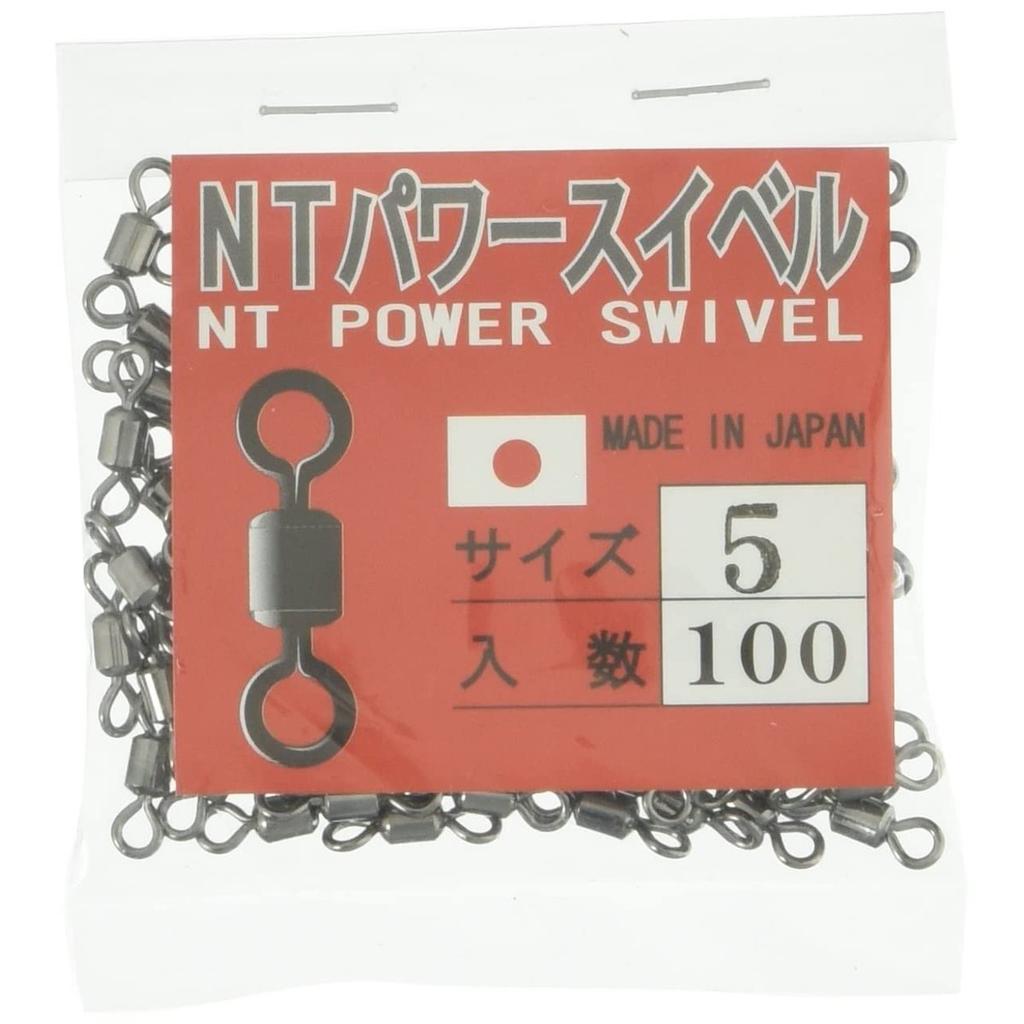 N.T.SWIVEL NT вертлюг черный Размер 8 Прочность 27кг 100шт Прочный рыболовный вертлюг