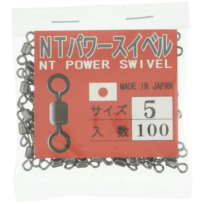 N.T.SWIVEL NT вертлюг черный Размер 8 Прочность 27кг 100шт Прочный рыболовный вертлюг