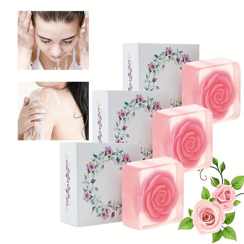 Rose Plant Essential Oil Soap for Skin Care and Mite Removal Handmade Soap