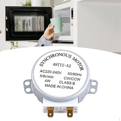 Синхронный двигатель Духовка Микроволновая печь Поворотный стол Ремонт 220-240В 4Вт Деталь Электроарматура 4об/мин Прочный