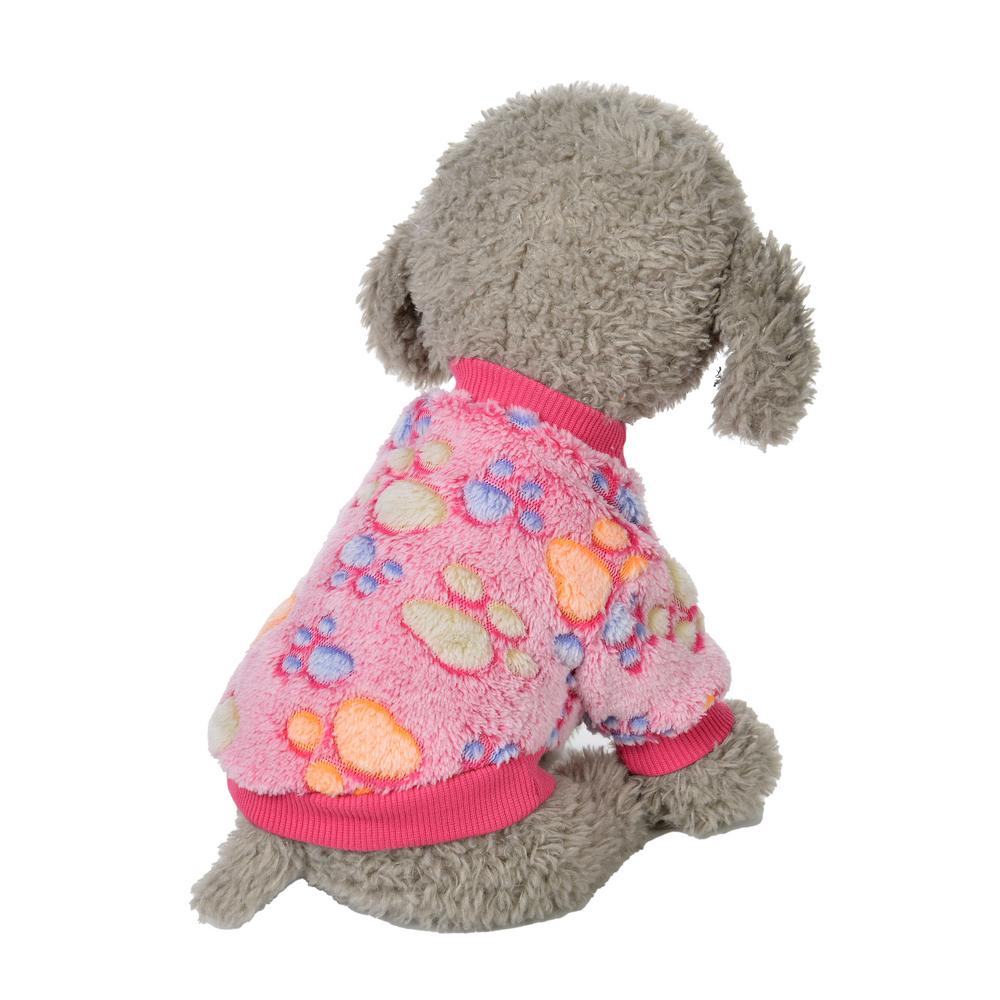 Толстовка с капюшоном для маленьких собак с милым принтом, жилет, зимняя теплая одежда для домашних животных, толстовка для французского бульдога, ши-тцу, куртка для щенков, собак, кошек, одежда для домашних животных