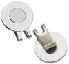 Adhere Golf Marker Golf Clip Golf Cap Without Ball Marker 2 Pieces (Nickel Plated, 2 Pieces)