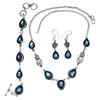 Mystic Topaz Titanium Handmade For Girls,Ethnic Jewelry Set 18-20''