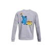 Under Armour Curry X Sesame Street Collaboration Curry Cookie Letter Print Sports Crewneck Sweatshirt Men Sweatshirt Gray 1369618-011