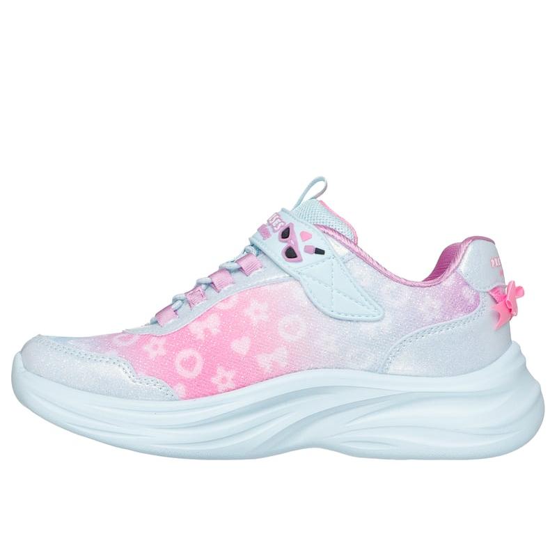 Skechers Детские простые модные стильные низкие тренировочные кроссовки Детские кеды Синие 302199L-AQMT