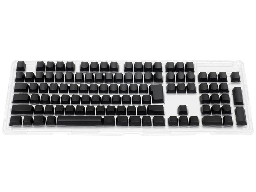 FILCO PBT Unprinted Keycap Set for Majestouch, 108 Keys, Japanese Layout, with Key Puller, Black, JIS
