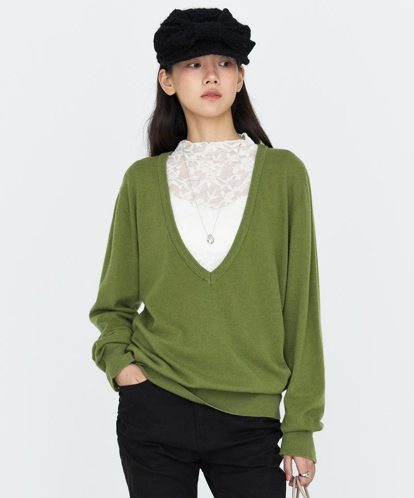 MONGDOL Lace Texture See-Through T-Shirt Ivory Mdts115Ivory