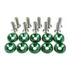 10pcs Car Modified Hex Fasteners Fender Washer Bumper Engine Concave Screws Aluminum Fender Washers and M6 Bolt