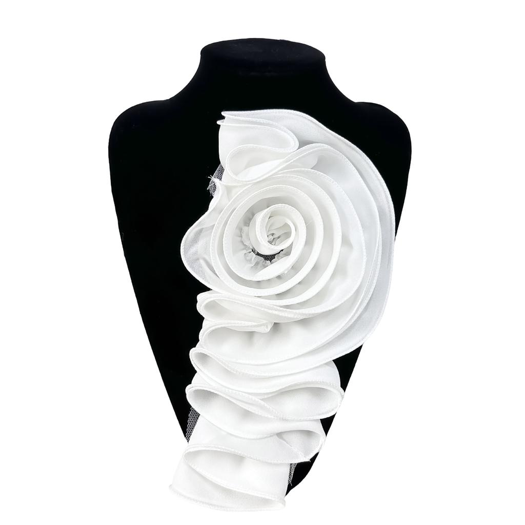 Ручная работа Цветочные аппликации Крафт Материалы для изготовления танцевальных костюмов Волан Край 3D Цветочные нашивки Одежда Пришивная аппликация