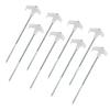 4/8/10Pcs Florescent Screw Thread Tent Stakes Pin Outdoor Campings Tent Peg Ground Pin for Fixings Tent Tarps Awnings