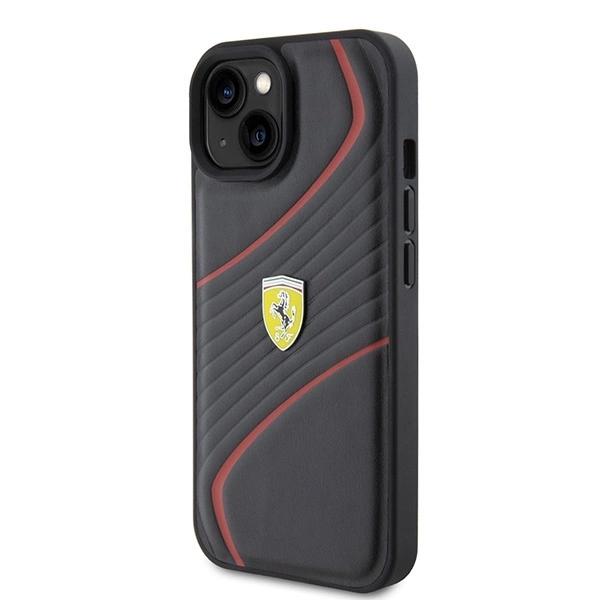 Ferrari Fehcp15Sptwk Iphone 15 6.1 Black/Black Hardcase Twist Metal Logo