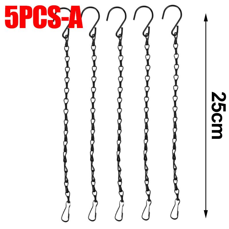 Heavy Duty Hanging Chains With Hooks For Plants Flowers Pot Basket Replacement Indoor Outdoor Metal Chains Hangers Wholesale