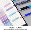 2000-4200 шт. Цветные индексные вкладки с линейкой-разделителем, самоклеящиеся индексные этикетки, закладки