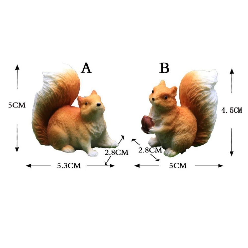 Реалистичная статуя белки, украшение для сада, фигурки белок, изысканная имитация белки