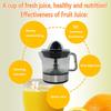 Electric Citrus Juicer Food Grade BPA-Free 18000Rpm High Speed Easy To Clean Transparent Automatic Orange Fruit Juicer Machine