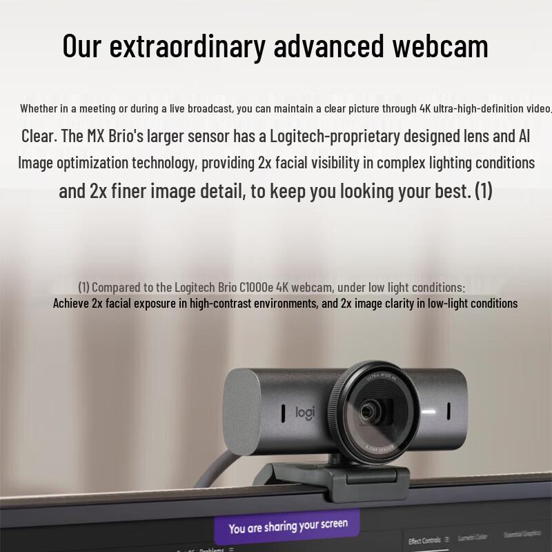Logitech MX Brio 700 4K HD Webcam