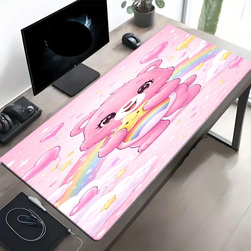 Care Bears Print Mouse Pad, Anti‑Slip Desktop keyboard Mat, for PC Laptop Gaming Working Daily Use, Cool Festival Surprise Gift