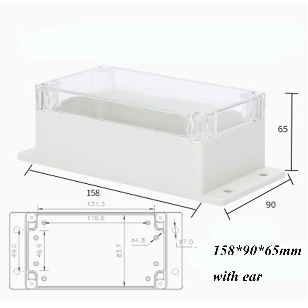 New Waterproof Outdoor Junction Box Plastic Transparent Electronic Instrument Housing Case 10 Styles Enclosure Cover