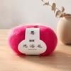 Soft Texture Angora Yarn Pink Color Long Wool Yarn Popular Cashmere Yarn  For Crochet