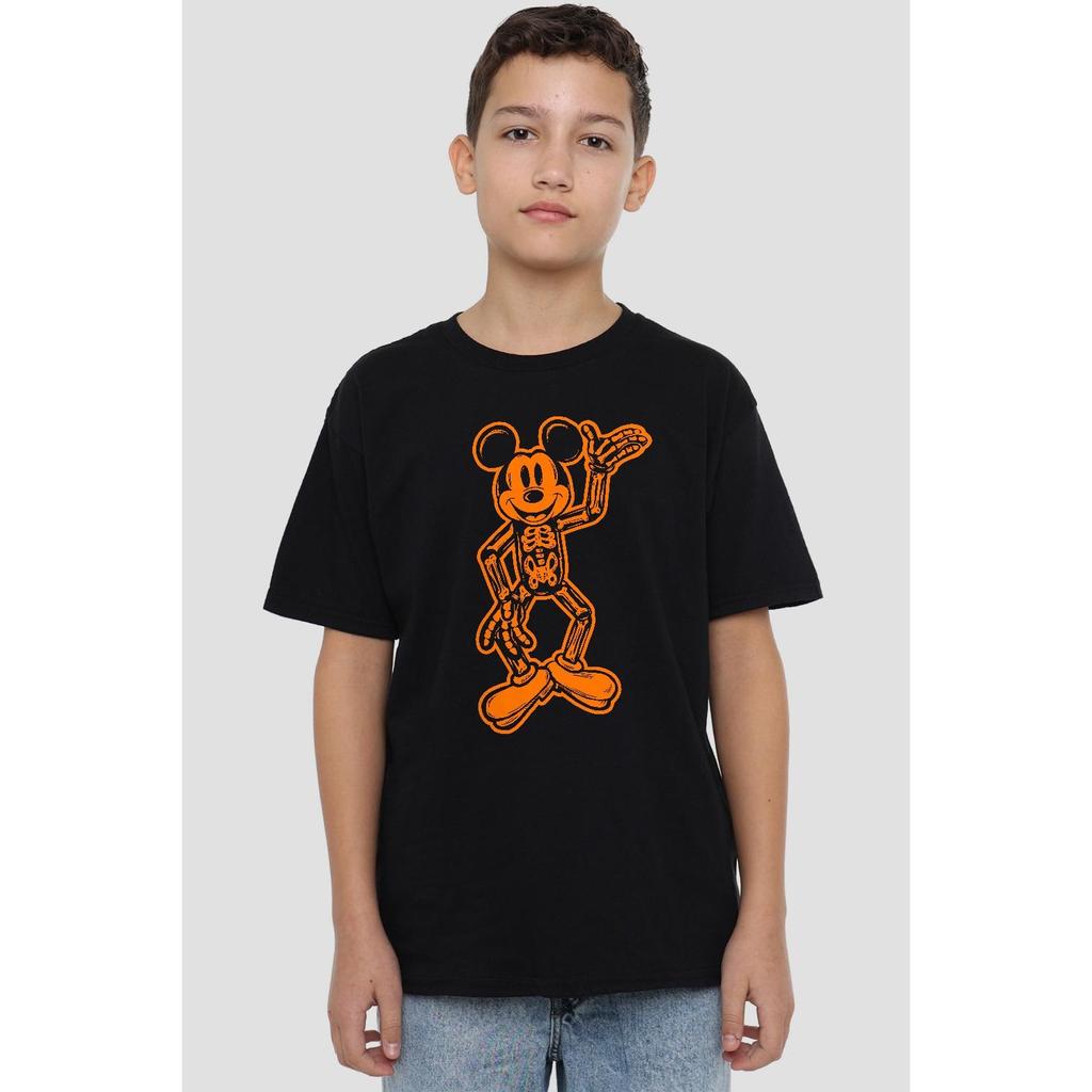 Disney Childrens/Kids Mickey Mouse Skeleton T-Shirt