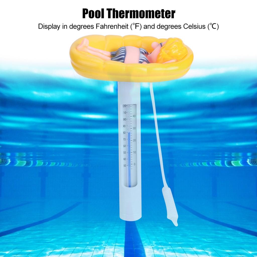 Lovely Cartoon Shape Floating Swimming Pool Thermometer Temperature Meter with Fahrenheit celsius Display