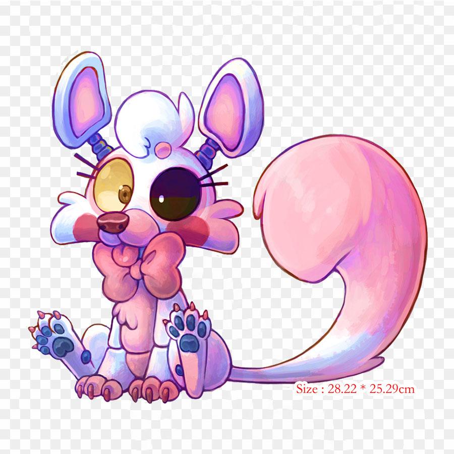 Mangle Five Nights At Freddy's Drawings Five Nights At Freddy's 2 Ul термонаклейки для одежды, футболка, сумка, теплопередающие наклейки, железные нашивки