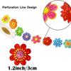 100-500pcs Holographic Colored Flower Stickers Thank You Birthday Wedding Party Gift Wrapping Label  Stationery Stickers