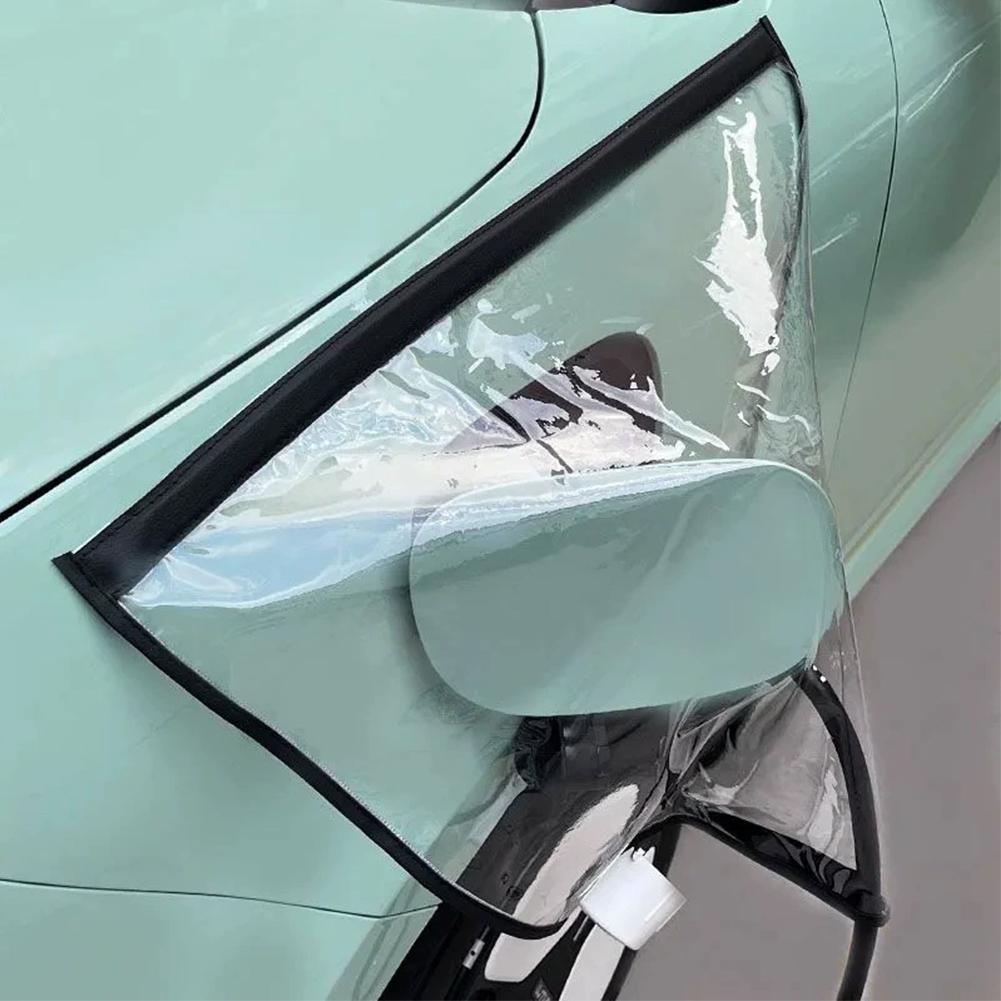 Car Charging Port Rain Cover, EV Charger Plug Cover Magnet For Electric Vehicle Waterproof Vehicle Charging Gun Protective Cover