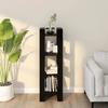VidaXL Bookcase-Room Divider Black 41x35x125 Cm Solid Pine 813868