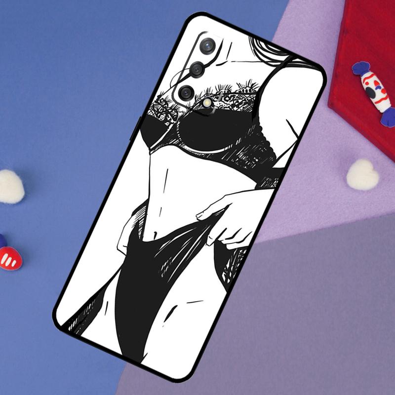 Sexy Nude Women Art Case For OPPO A96 A76 A16 A18 A58 A78 A98 A17 A77 A54 A57 S A74 A5 A9 A53 A52 A72 A15 A93