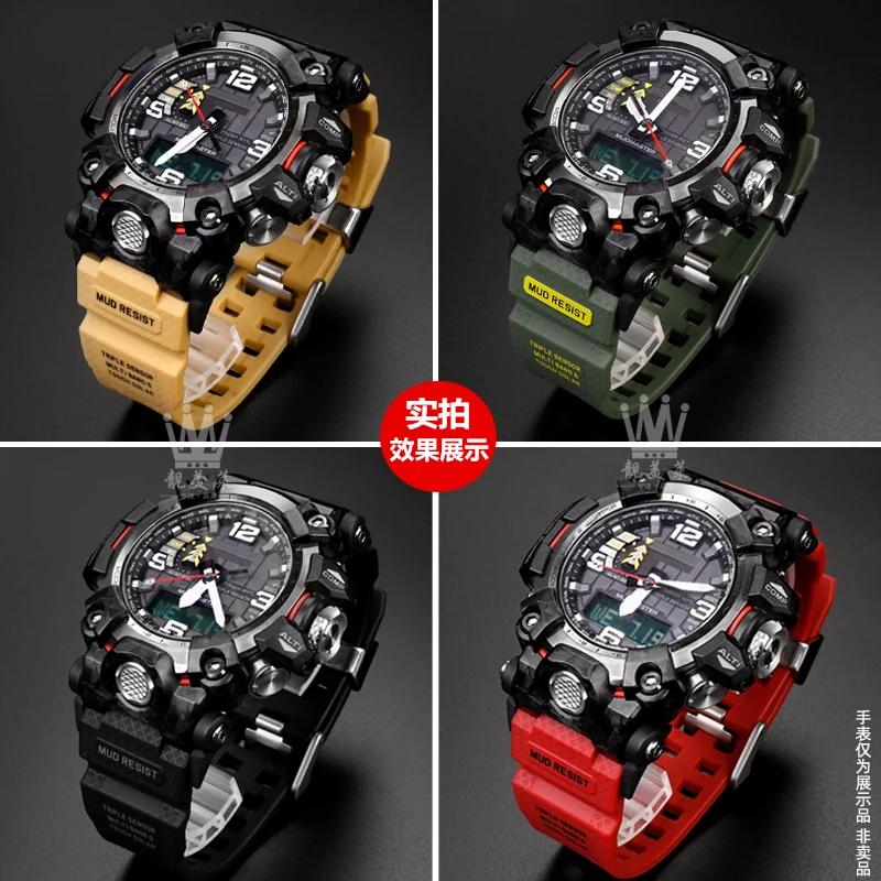 ONEWatch Аксессуары Для Casio G-SHOCK GWG-2000 GWG-2040 Mudmaster Запасной Ремешок Браслет Мужской Спортивный Водонепроницаемый Смоляной БраслетMN