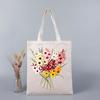 Эко-сумки-тоут Сумка для покупок Подарочные пакеты для женщин Девушка Цветок Роскошный дизайнер для женщин Дизайнерские сумки Высокое качество