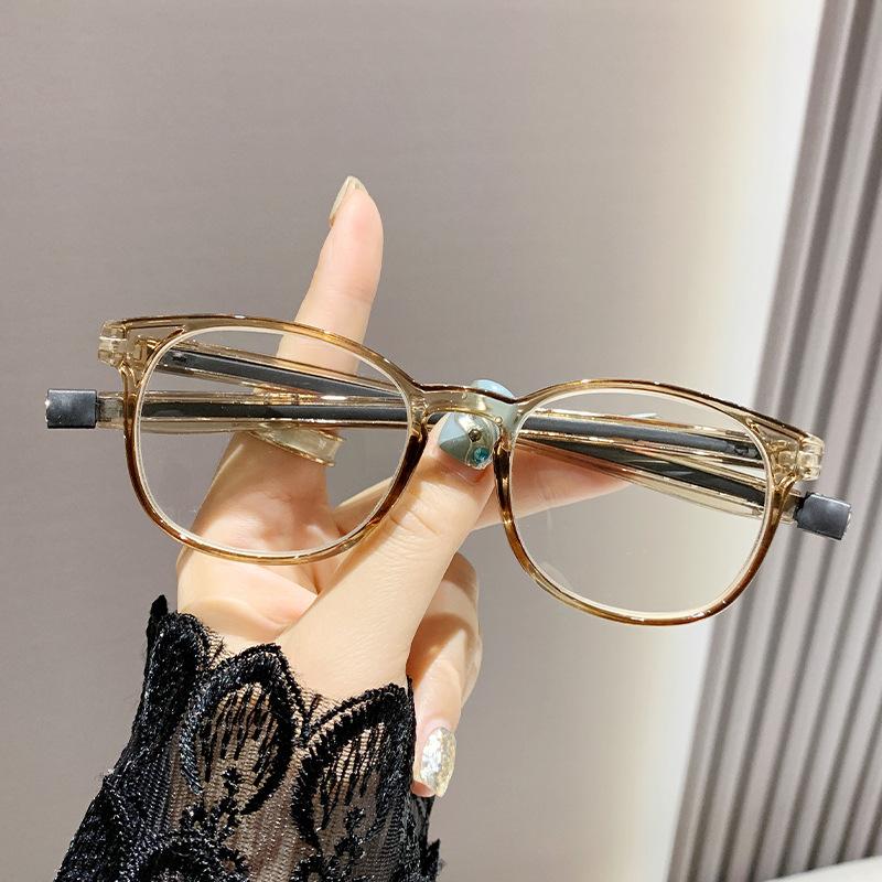 Anti-blue Reading Eyeglasses with Magnetic Straps Vintage Transparent Glasses Anti Blue Light Reading Glasses +10+40 Glasses +1.0 +4.0
