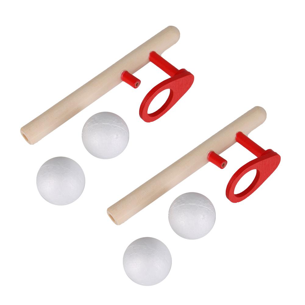 2 комплекта детских деревянных игрушек-надувалок для хобби, забавные детские игры с плавающими мячами