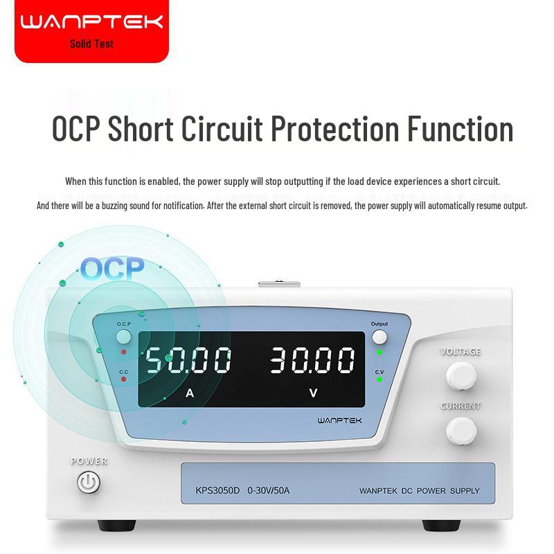 GuCe KPS3050D 30V 50A Adjustable DC Power Supply for Car Battery Charging and Laboratory Use