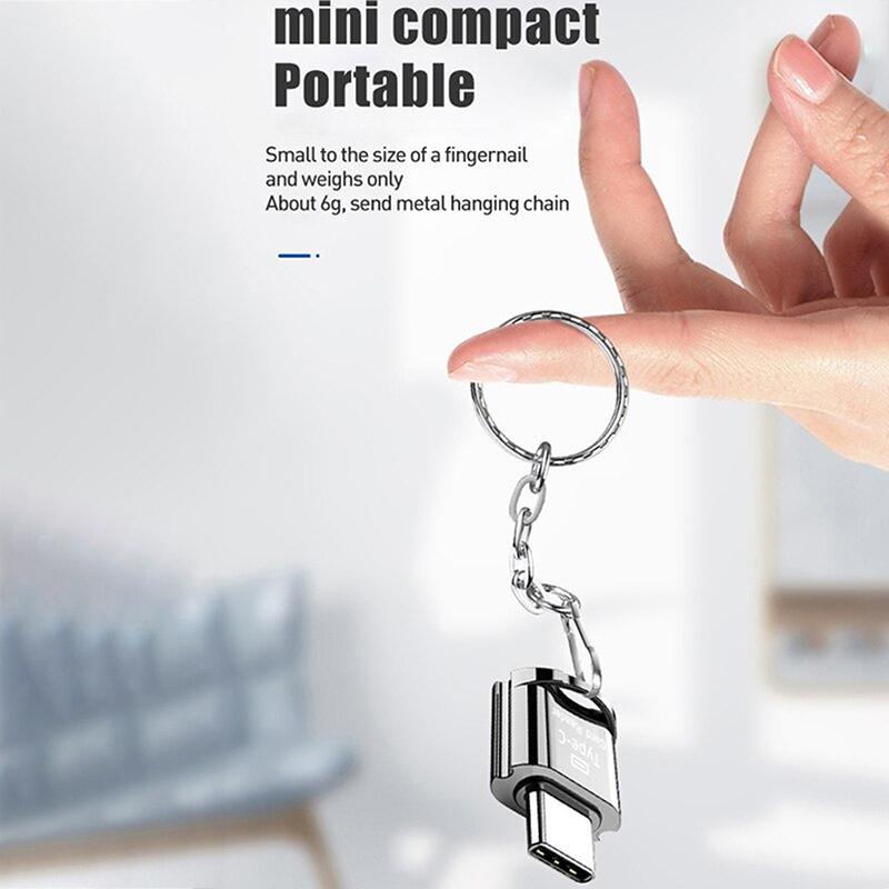 Высокоскоростное устройство считывания карт памяти Micro-USB/Type-C Tf Micro-Sd Otg