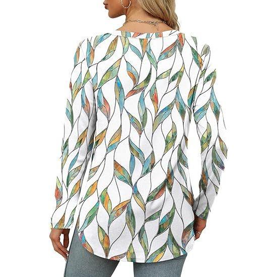 GMXIA Autumn Women's Solid Color Long Sleeve Top Round Neck Loose Casual Base Shirt