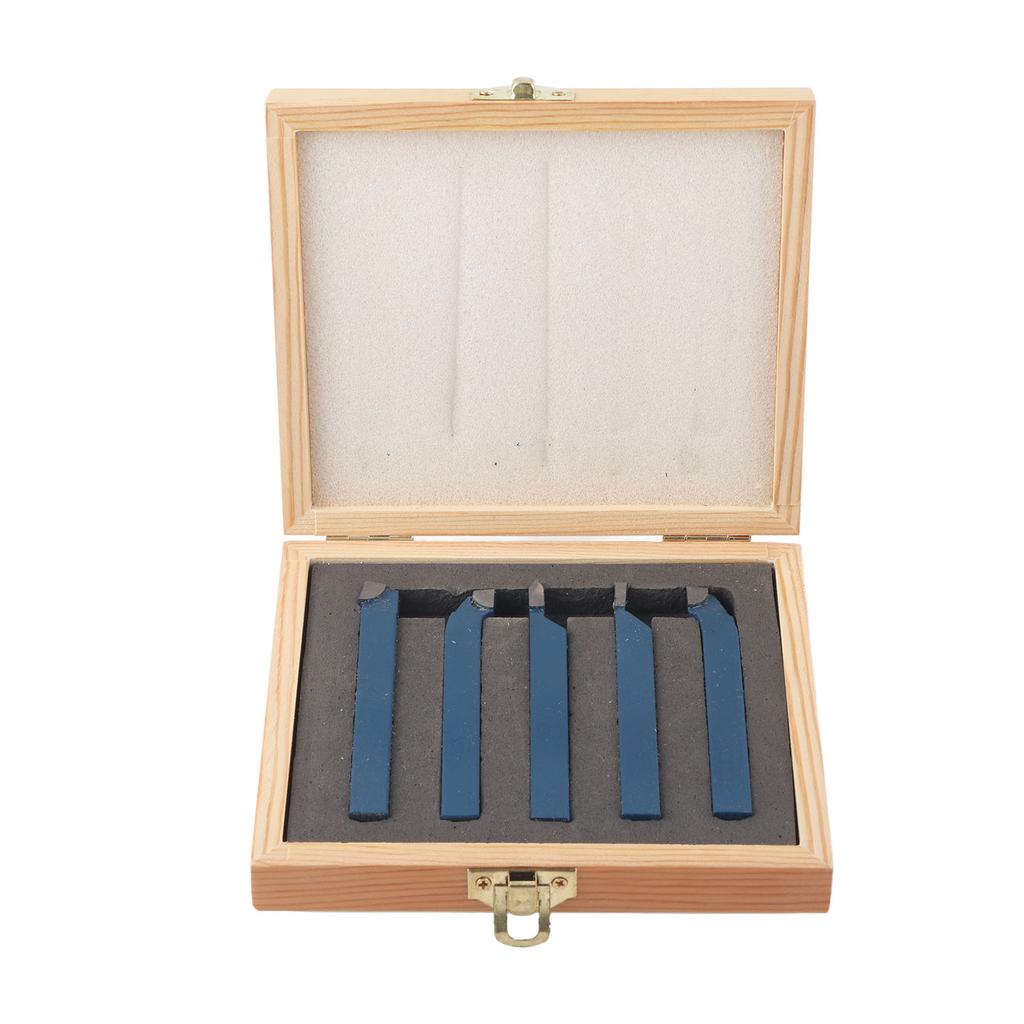 5pcs Lathe Tool Carbide Tipped Weld Turning Tool Set Machine Tool Parts10x10mm