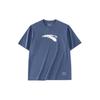 Футболка с коротким рукавом Basketball Series Letter Print Ice Feel Loose, унисекс, Riverbank-Blue 972321102-4