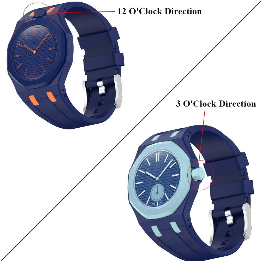 Корпус + Силиконовый Ремешок Для Swatch x AP Royal Pop Карманный Набор для Модификации Сменный на 2 в 1 Интегрированный Браслет Наручные Часы