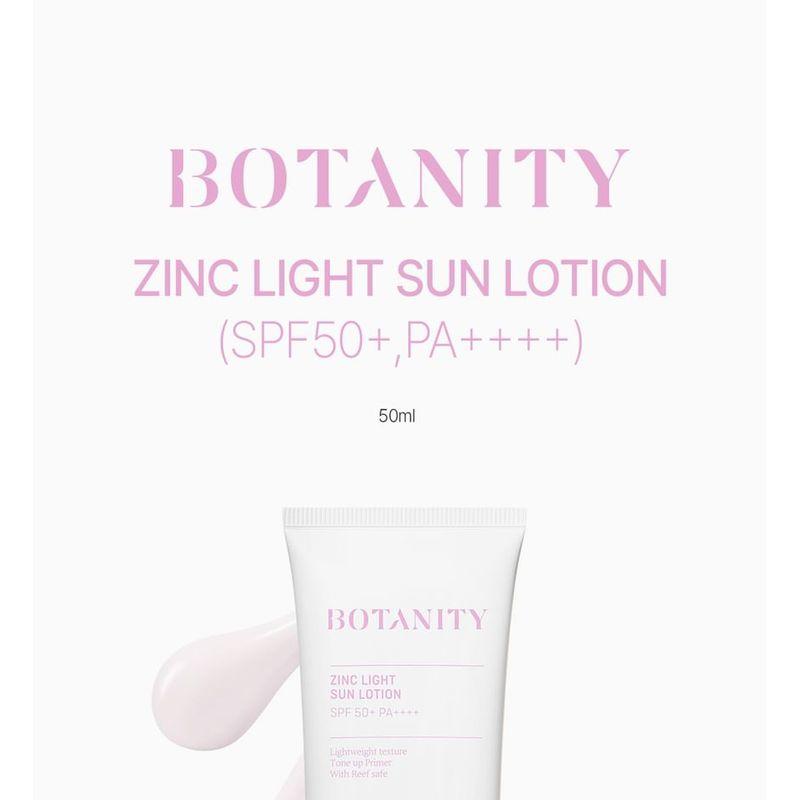 BOTANITY - Легкий солнцезащитный лосьон с цинком