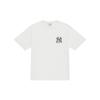 New MLB MONOGRAM Collection New York Yankees SS25 T Shirt Unisex Ivory 3ATSM1053-50IVS